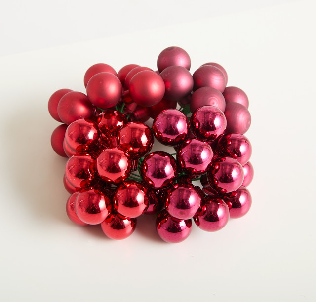 Deko Spiegelbeeren von BLUME2000 in Rot, 4er-Set aus Glas - Bild 1
