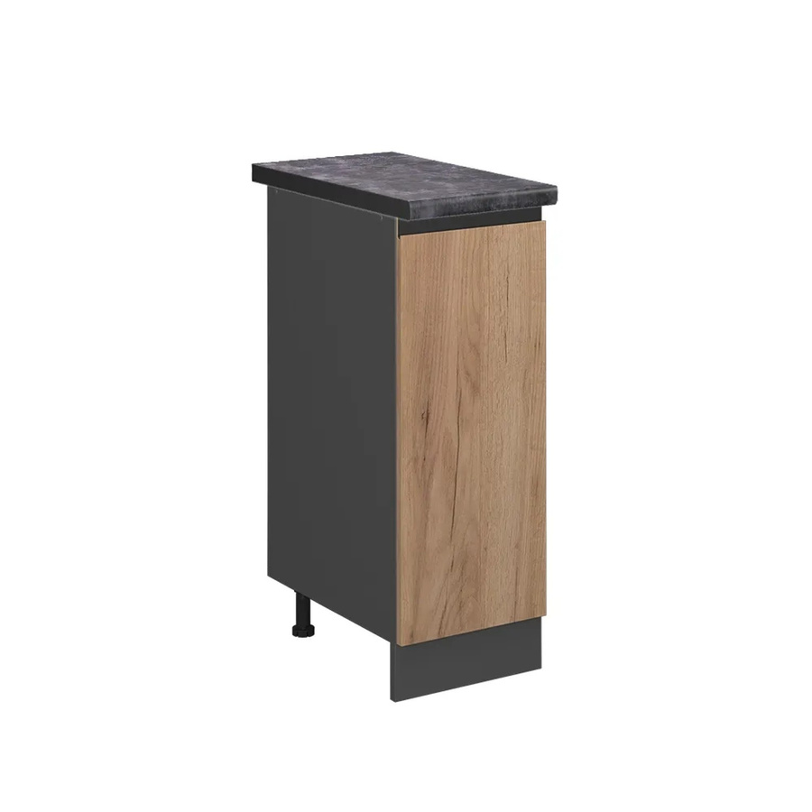 Vicco Apothekerschrank R-Line Goldkraft Eiche/Anthrazit, B/T/H: 30 x 60 x 81,6 cm - Bild 2