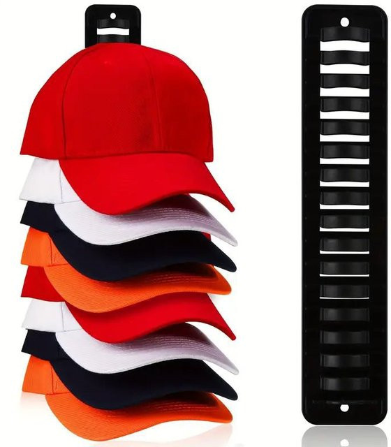 Wandmontierter Kappenständer und Huthalter von VIE LENTE in Schwarz - Bild 1