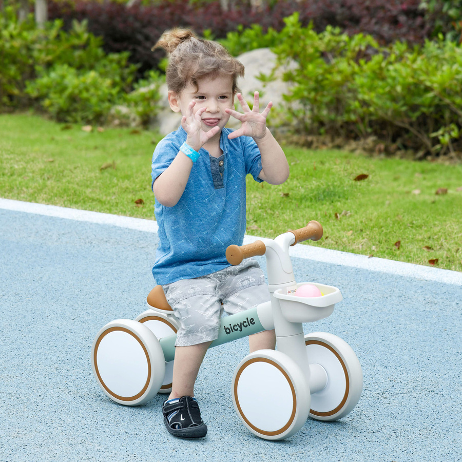 AIYAPLAY Kinder Laufrad Lauffahrrad, ab 1 Jahr, Grün und Weiß - Bild 2
