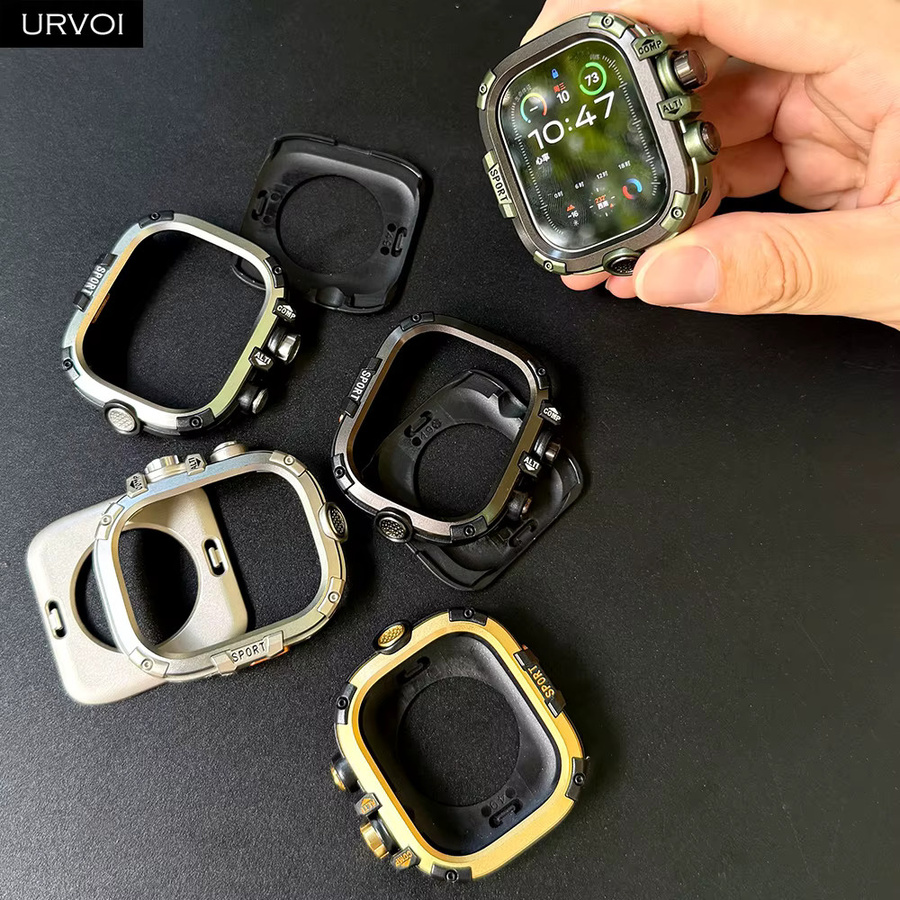URVOI Uhrenzubehör, Vollständige Abdeckung für Apple Watch Ultra 3 2, harter Bumper, 49 mm - Bild 3