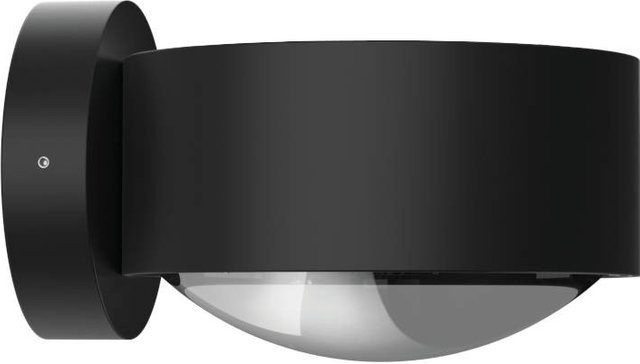 Top Light Puk Maxx Wall LED-Wandleuchte in Schwarz Matt mit Glas und klarer Linse, Warmweiß 2700K - Bild 1
