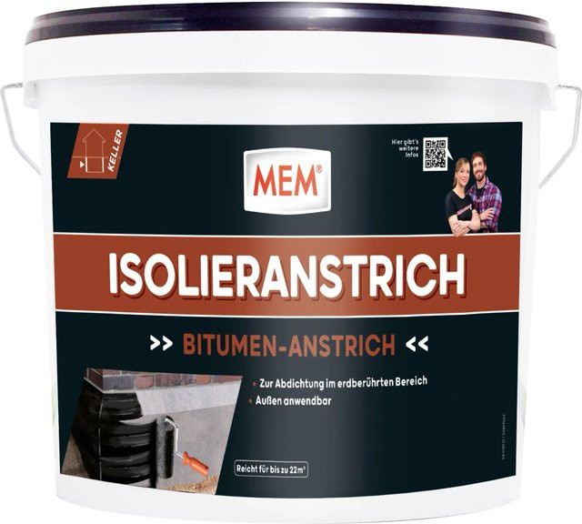 MEM Isolieranstrich wasserbasiert in Schwarz - Bild 1