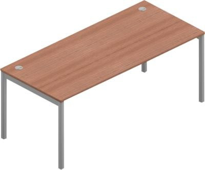 Schreibtisch ARLON-OFFICE in Nuss Canaletto, modern mit Kabeldurchlass, B: 180 cm, T: 80 cm, H: 73 cm - Bild 1