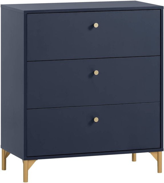 Kommode Alfa von Möbelpartner in Dunkelblau, B/H/T: 80,1 x 94,4 x 40 cm - Bild 1