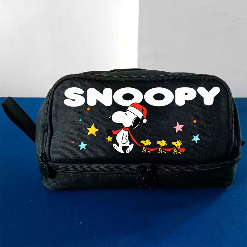 Snoopy Mehrzweck-Federmäppchen aus Polyester als multifunktionale Schreibwarenbox und Make-up-Aufbewahrungstasche - Bild 3