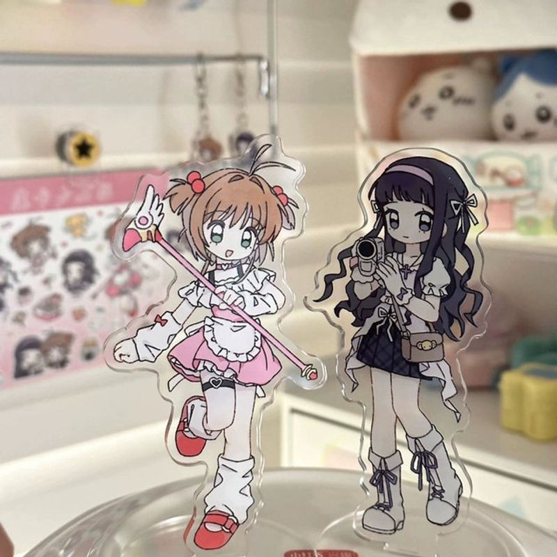 Bandai Card Captor Sakura Acryl Standfigur Kinomoto Sakura und Daidouji Tomoyo mehrfarbig - Bild 1
