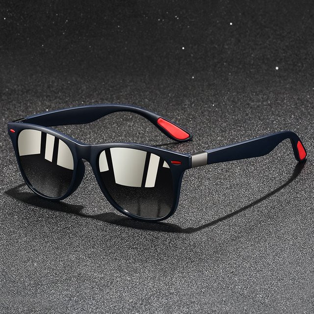 WSZ Sonnenbrille, Vollrand, Quadrat, Metall, Schwarz, Unisex - Bild 1