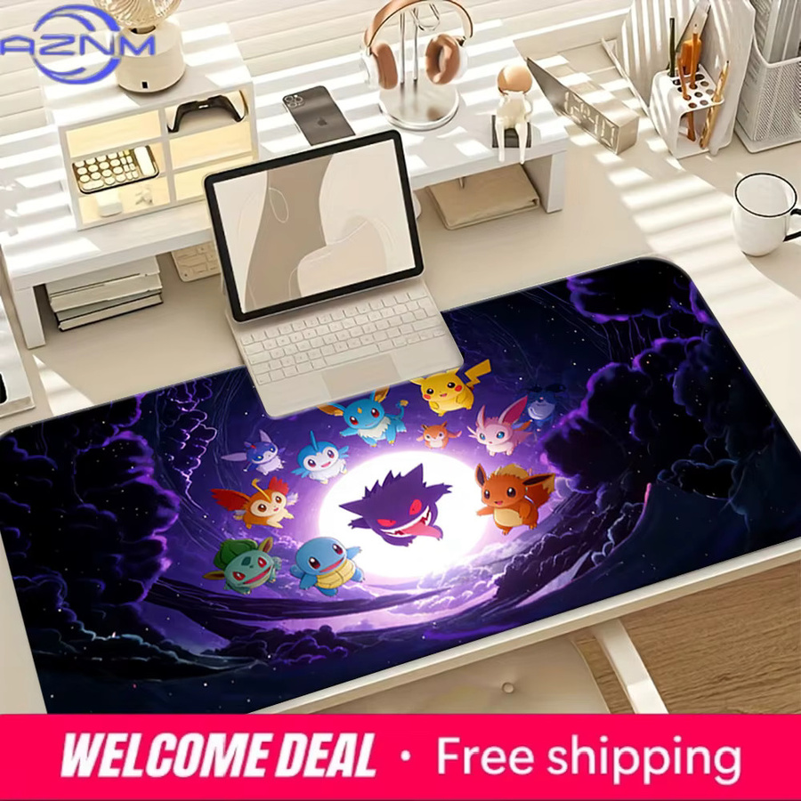 Potdemiel Pokémon Ash & Eevee Starry Desert TCG Spielmatte, Gaming-Mauspad - Bild 3