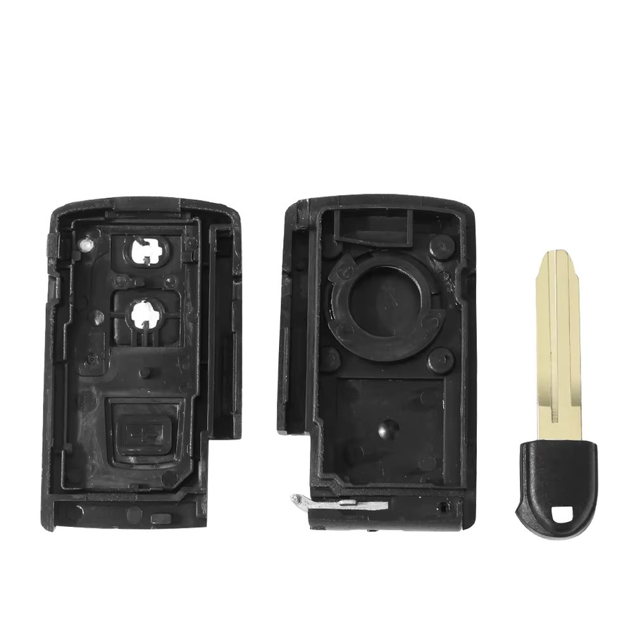 KEYYOU Smart Schlüssel Gehäuse für Toyota Corolla Verso und Camry, 2/3 Tasten, Schwarz - Bild 3