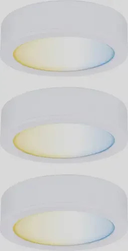 Paulmann CC Start Disc LED Unterbauleuchte 3er Set, Warmweiß, Weiß - Bild 1