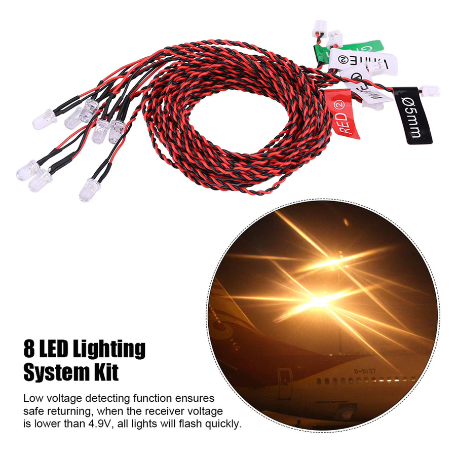 VGEBY RC Lichter Kit, 8 LED-Beleuchtungssystem, RC Zubehör - Bild 3