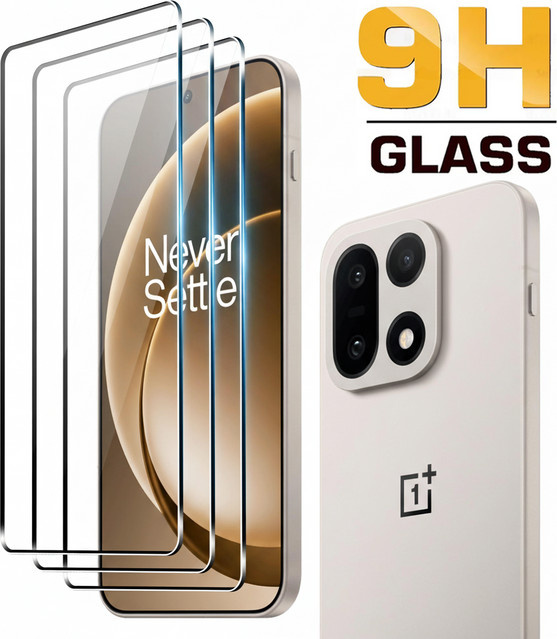 OnePlus Displayschutz aus gehärtetem Glas Full Cover 9H Anti-Kratz transparent für OnePlus 15 15R ACE 6 6T - Bild 1