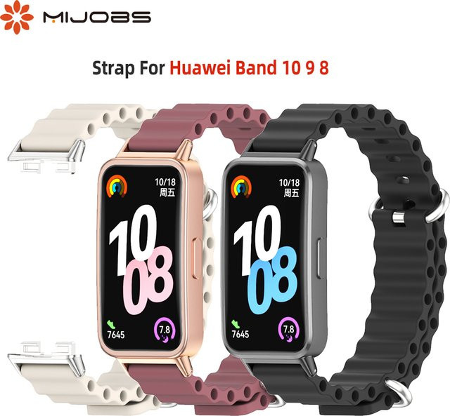 MIJOBS Uhrenarmband Silikon, Schwarz, Unisex - Bild 1