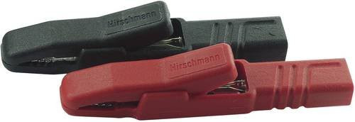 Hirschmann Test & Measurement AK 2 S Krokodilklemmen-Set mit 4mm Steckanschluss in Schwarz und Rot - Bild 1