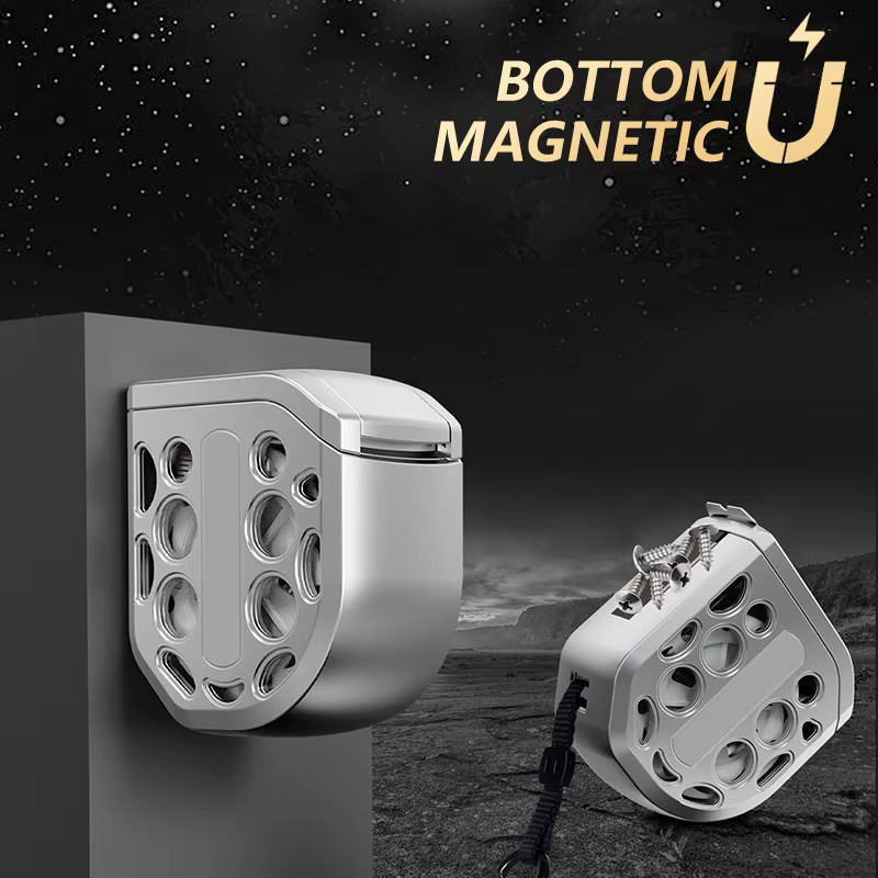Magnetisches einziehbares Hohlbandmaß aus Edelstahl in Silber für Elektriker und Tischler - Bild 2