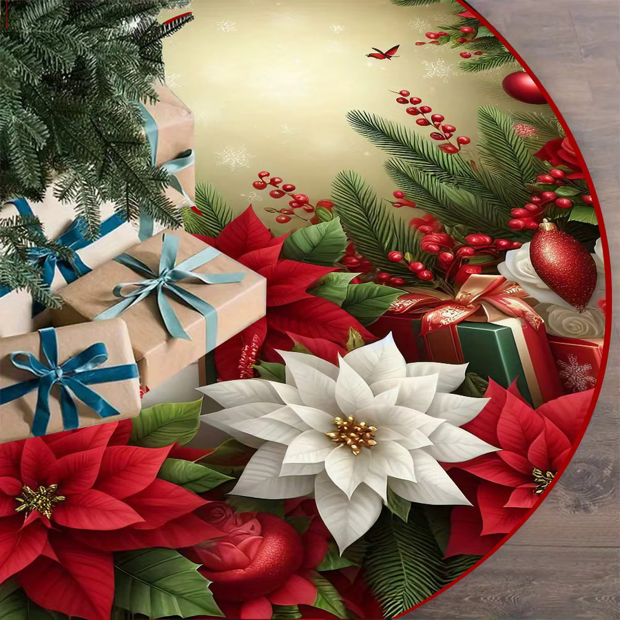 VIKAMA Weihnachtsbaumrock mit floralem Print in Multicolour aus Textil - Bild 5