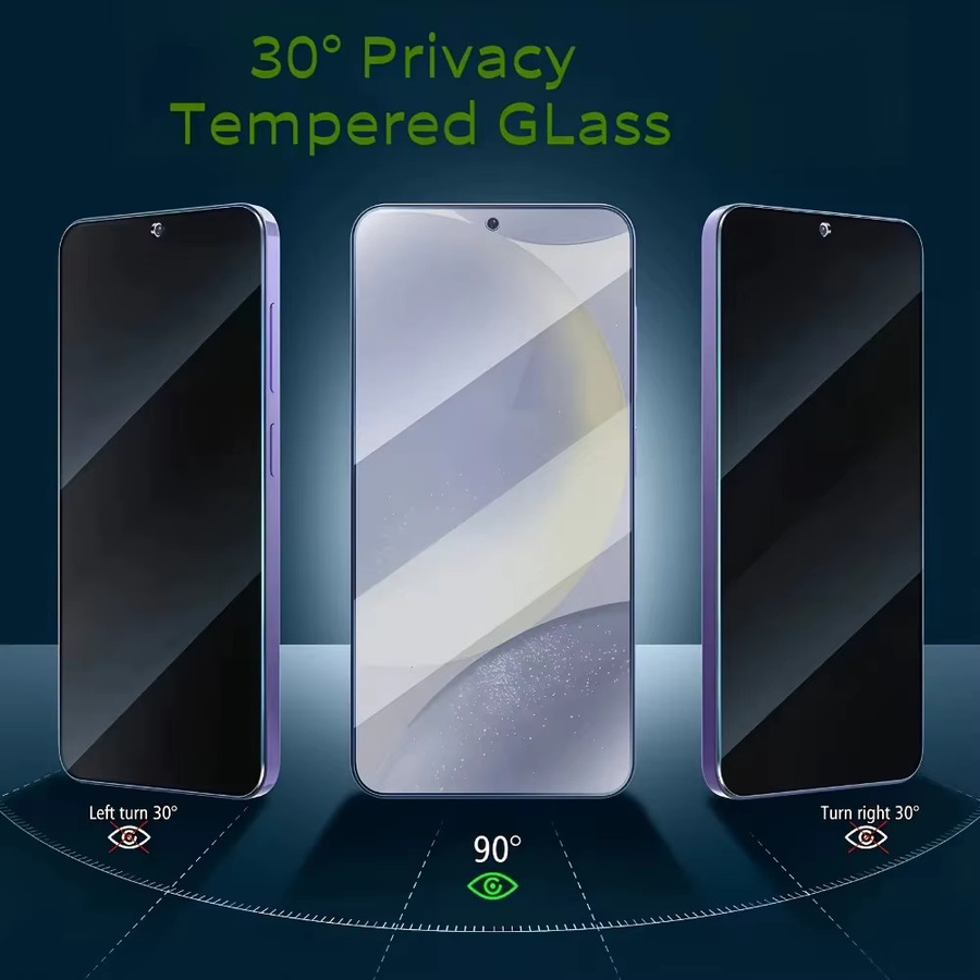 SnakeGlass 3-teiliges Anti-Spionage Vollbildschirmschutz Set für Samsung Galaxy S26 S25 S24 S23 S22 S21 Ultra Plus FE Mattiertes Kratzfestes Glas - Bild 2