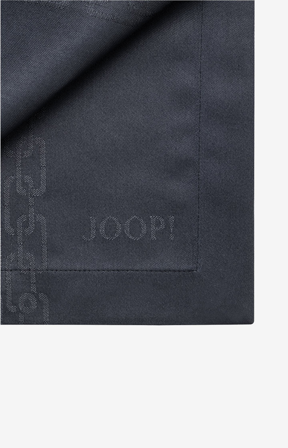 2er Set JOOP! CHAINS Servietten in Marine mit Jacquard-Grafik, B/B: 50 x 50 cm - Bild 2