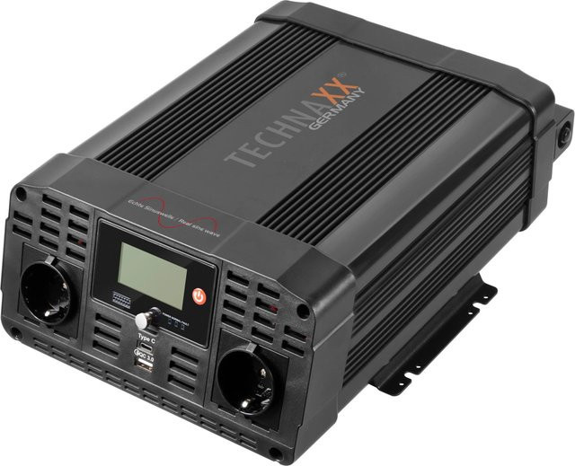 Technaxx Wechselrichter TE22 2000W Sinus in Schwarz 12V DC zu 230V AC - Bild 1