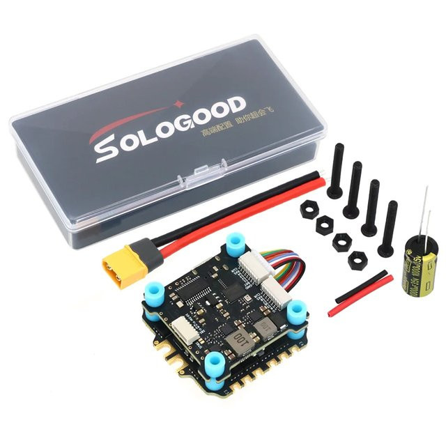 SoloGood F405 55A 2-6S FPV-Stack für RC Freestyle-Drohnen, Schwarz, Montageabstand: 30,5 x 30,5 mm - Bild 1