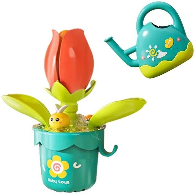 Fashnics Baby Blumen Badespielzeug, Wasserspiel mit Kanne, ab 0 Jahre - Bild 1