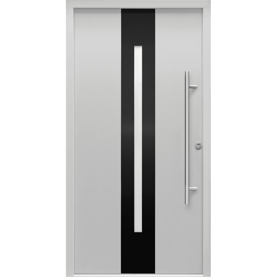 Splendoor Sicherheits-Haustür ThermoSpace Prime Dublin RC2 Komfort in Grau mit Glaseinsatz, B/H: 110 x 210 cm - Bild 2