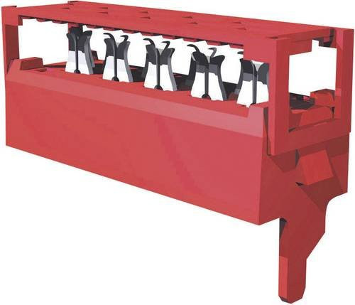 TE Connectivity Stiftleiste Micro-MaTch Standard in Rot, Rastermaß: 1.27 mm, Artikelnummer: 7-215083-6 - Bild 1
