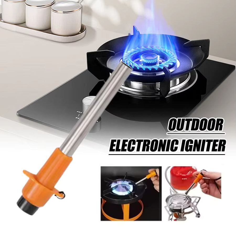 Pandatour Mini Elektrisches Feuerzeug aus Edelstahl in Silber mit Piezo Ein-Klick-Zündung für Camping und BBQ - Bild 3