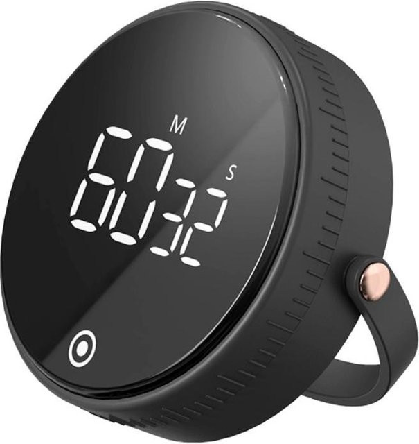 CosyHome Digitaler Küchentimer mit großer LED-Anzeige, Magnetischer Countdown- und Countup-Timer in Schwarz - Bild 1