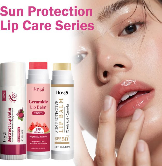 Hoygi Lippenbalsam SPF 50+, Rot, Glänzend, Unisex - Bild 1