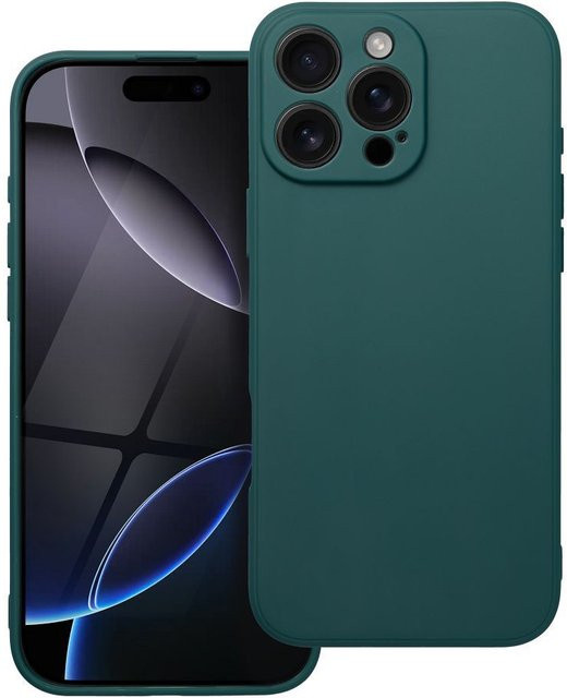Apple iPhone 16 Pro Hülle OEM Matt Grün - Bild 1
