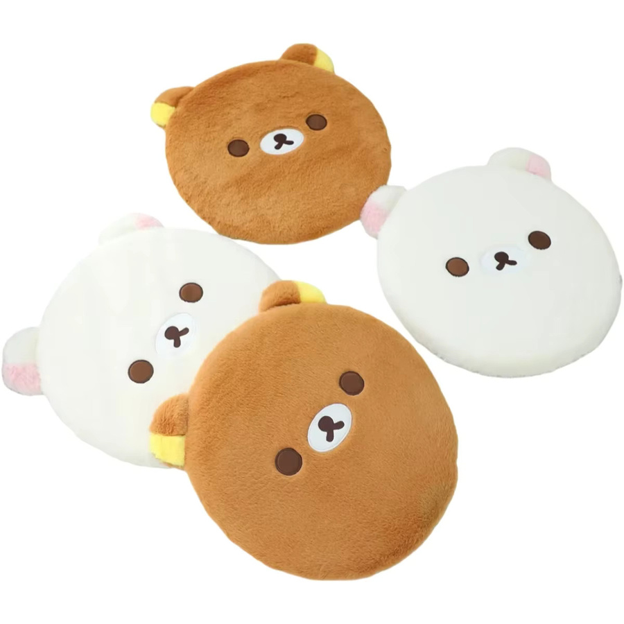 Rundes Rilakkuma Plüsch-Sitzkissen von Aoger für Zuhause, Büro und Wohnheim - Bild 3