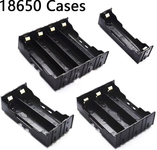 SEamopar DIY 18650 Power Bank Gehäuse zur Batterie-Lagerung in Schwarz - Bild 1