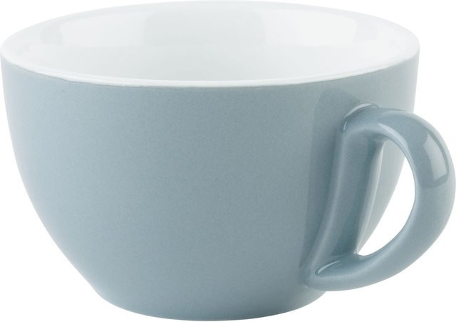 APS Cappuccinotasse SNUG aus Porzellan, blau, 6er Pack, 300 ml, B/T/H: 10,5 x 10,5 x 6,5 cm - Bild 1