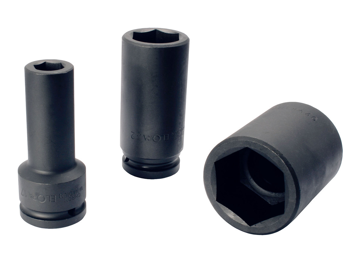 Elora Kraftschraubereinsatz 3/4 Zoll extra tief 6-kant schwarz Höhe: 30 mm - Bild 1