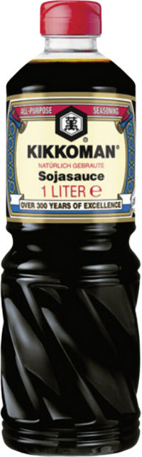 Kikkoman Sojasauce Standard natürlich gebraut 1 Liter - Bild 1