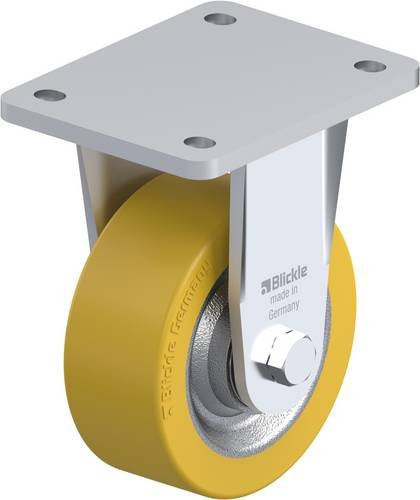 Blickle Bockrolle BO-SETH 125K in Silber mit Rad-Durchmesser 125 mm und einer Tragfähigkeit von max. 500 kg - Bild 1