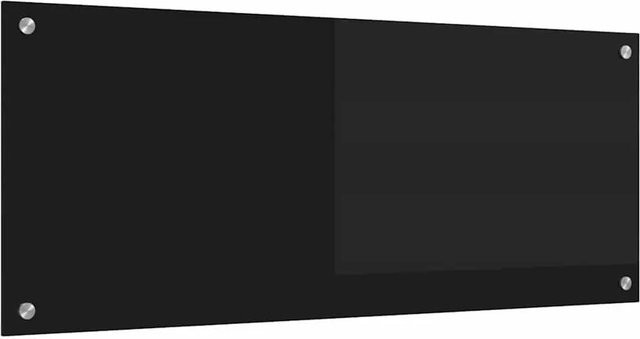 vidaXL Küchenrückwand aus gehärtetem Glas in Schwarz, Breite: 100 cm, Tiefe: 40 cm - Bild 1
