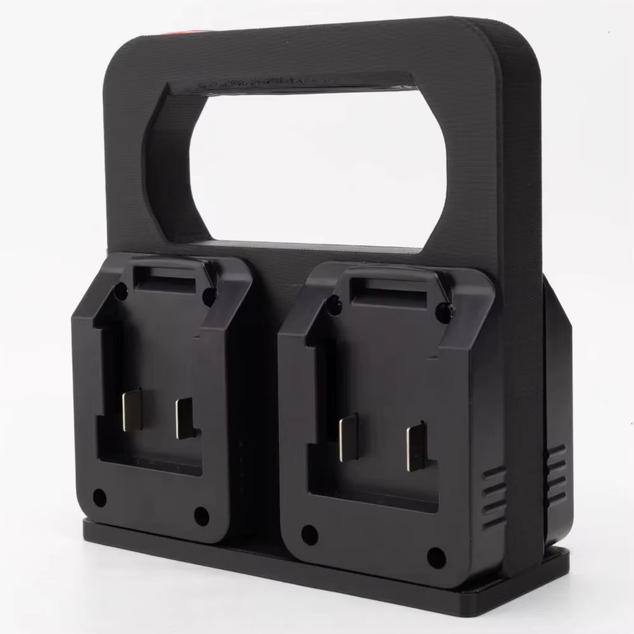 4-fach XT60 Adapter-Anschluss für Parkside X20V Team Akku-Caddy Tragetasche in Schwarz - Bild 3