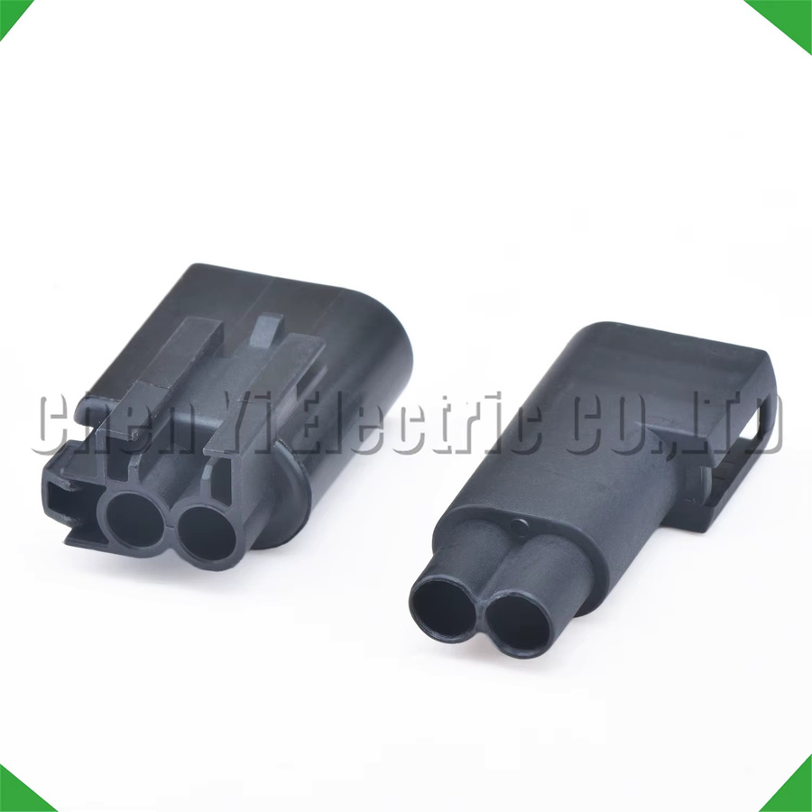 Yuyi 2 Pin Automobil Bremsbelag Sensor Stecker für Rad ABS Sensor Kabelbaum in Schwarz - Bild 1