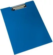Klemmbrettmappe aus Polypropylen in A4 mit Metallklammer in Blau und Silber - Bild 1