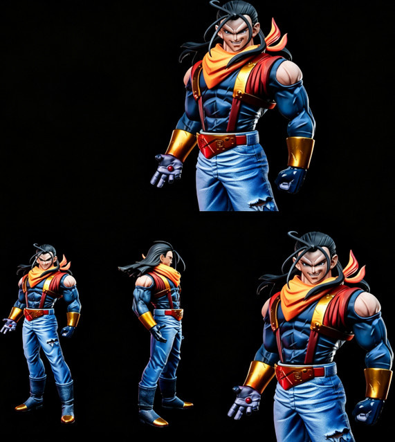 Bandai Dragon Ball Android 17 Actionfigur, 35cm - Bild 1