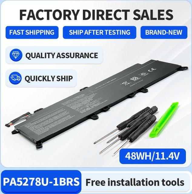 SOMI Laptop-Akku PA5278U-1BRS in Schwarz für Toshiba Portégé X30-D, X30-E, X30-F und Tecra X40-D, X40-E, X40-F - Bild 1