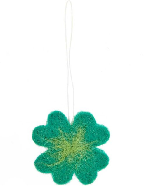 Rico Design Kleeblatt aus Filz zum Aufhängen, B/T/H: 7 x 7 x 2 cm - Bild 1