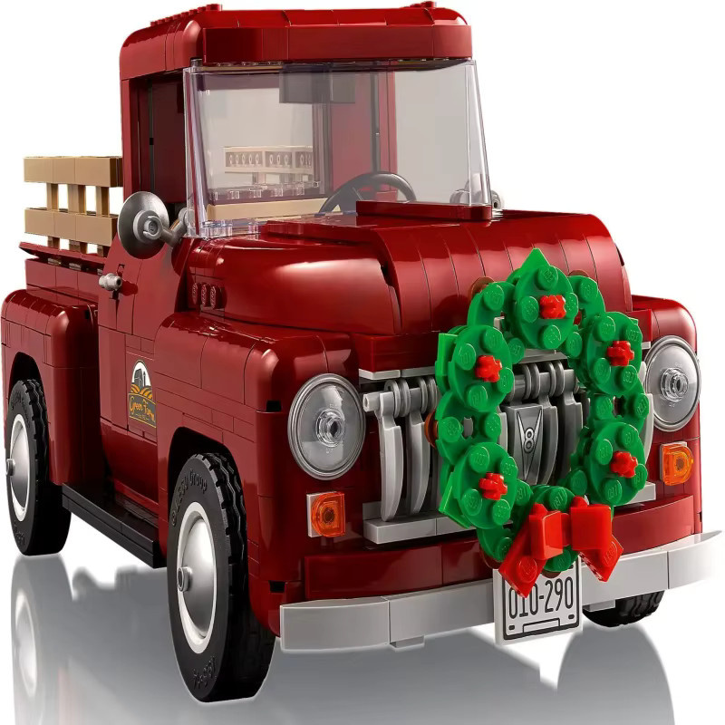 WSUEL Klassisches 1950er Pickup-Truck Baustein-Set, 1677 Teile, ab 14 Jahren - Bild 2