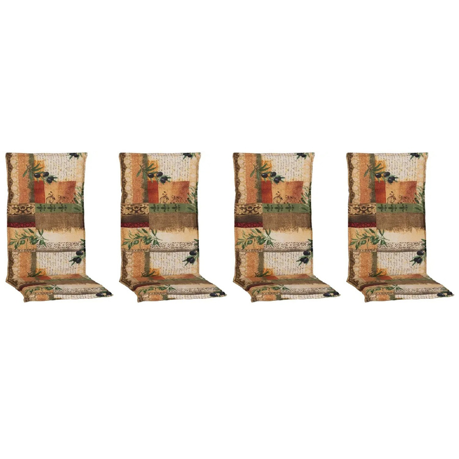 Beo Sitzauflage Glasgow Hochlehner 4er-Set Beige-Natur B/H: 120 x 48 cm - Bild 2