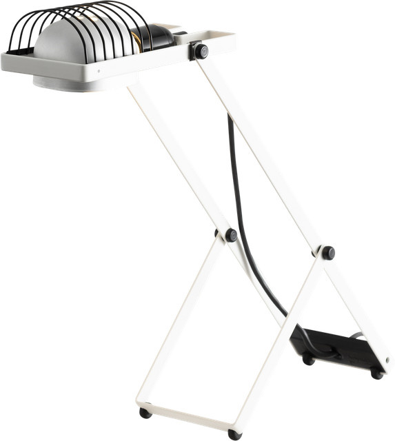 Artemide Sintesi Tischleuchte in Weiß mit höhenverstellbarem LED-Leuchtmittel aus Aluminium - Bild 1