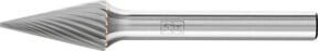 PFERD Hartmetall Frässtift Spitzkegel SKM universal mittel, Farbe: Silber, Durchmesser: 10 mm, Länge: 20 mm, Schaft-Durchmesser: 6 mm - Bild 1