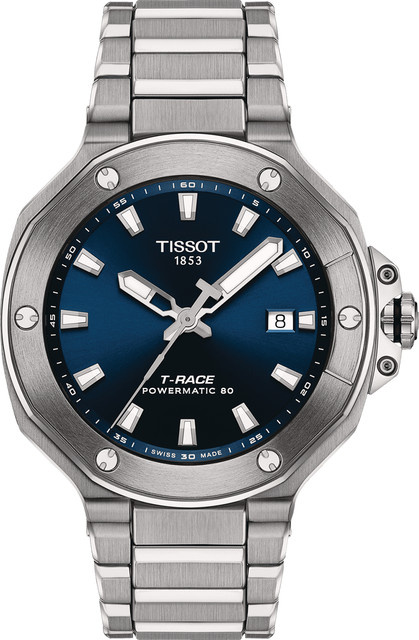 Tissot Armbanduhr T-Race, Automatik, Edelstahl, Blau, 41 mm, Herren - Bild 1
